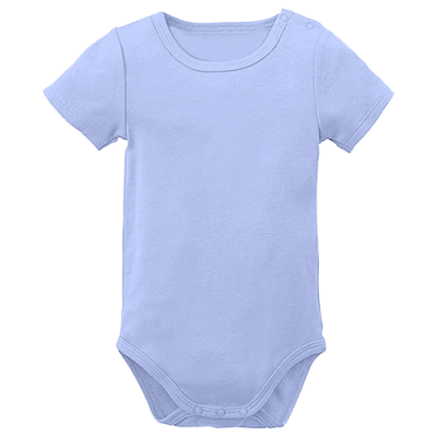 Textiel Baby - Baby Rompertje MouwK-Blauw Baby Voor