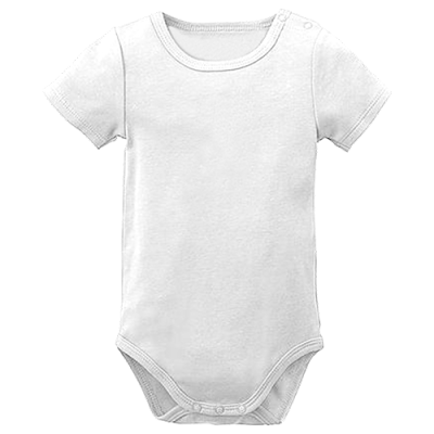 Textiel Baby - Baby Rompertje-MouwK-Wit Voor