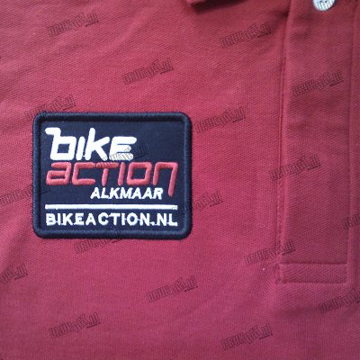 Werkvoorbeeld Borduren – Bike Action logo